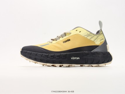 Norda 001 Yellow Black Low-Top Trail Running Shoe