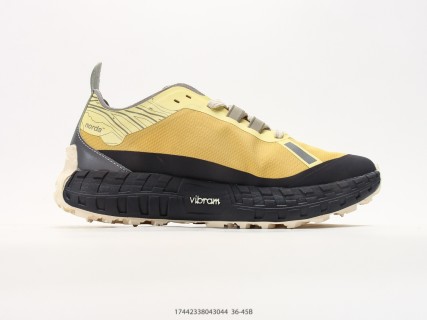Norda 001 Yellow Black Low-Top Trail Running Shoe view 2