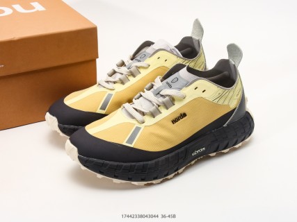 Norda 001 Yellow Black Low-Top Trail Running Shoe view 9