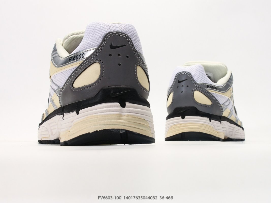 Nike P-6000 White Black Sail UA Replica Sneaker view