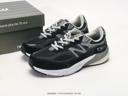 New Balance 990v3 Black Grey White Retro Running Shoe view 9