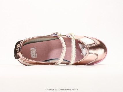 Onitsuka Tiger Mexico 66 Cream Pink Mary Jane Low-Top Casual Shoe view 3