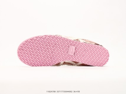 Onitsuka Tiger Mexico 66 Cream Pink Mary Jane Low-Top Casual Shoe view 4