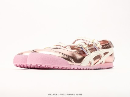 Onitsuka Tiger Mexico 66 Cream Pink Mary Jane Low-Top Casual Shoe view 5