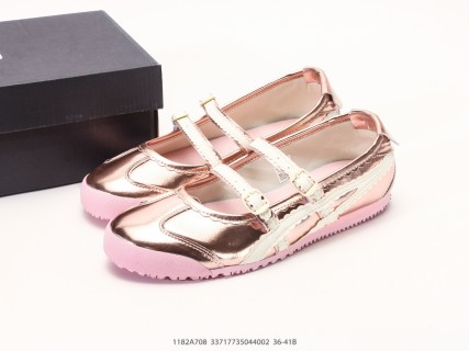 Onitsuka Tiger Mexico 66 Cream Pink Mary Jane Low-Top Casual Shoe view 9