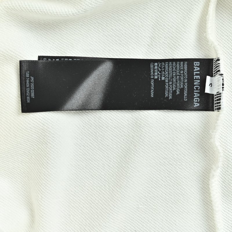 Balenciaga Blurred Logo Hoodie White 25FW view