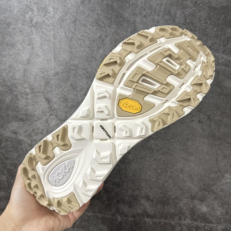 HOKA ONE ONE Mafate Speed 2 Low Cream Lime Trail Running Shoe view