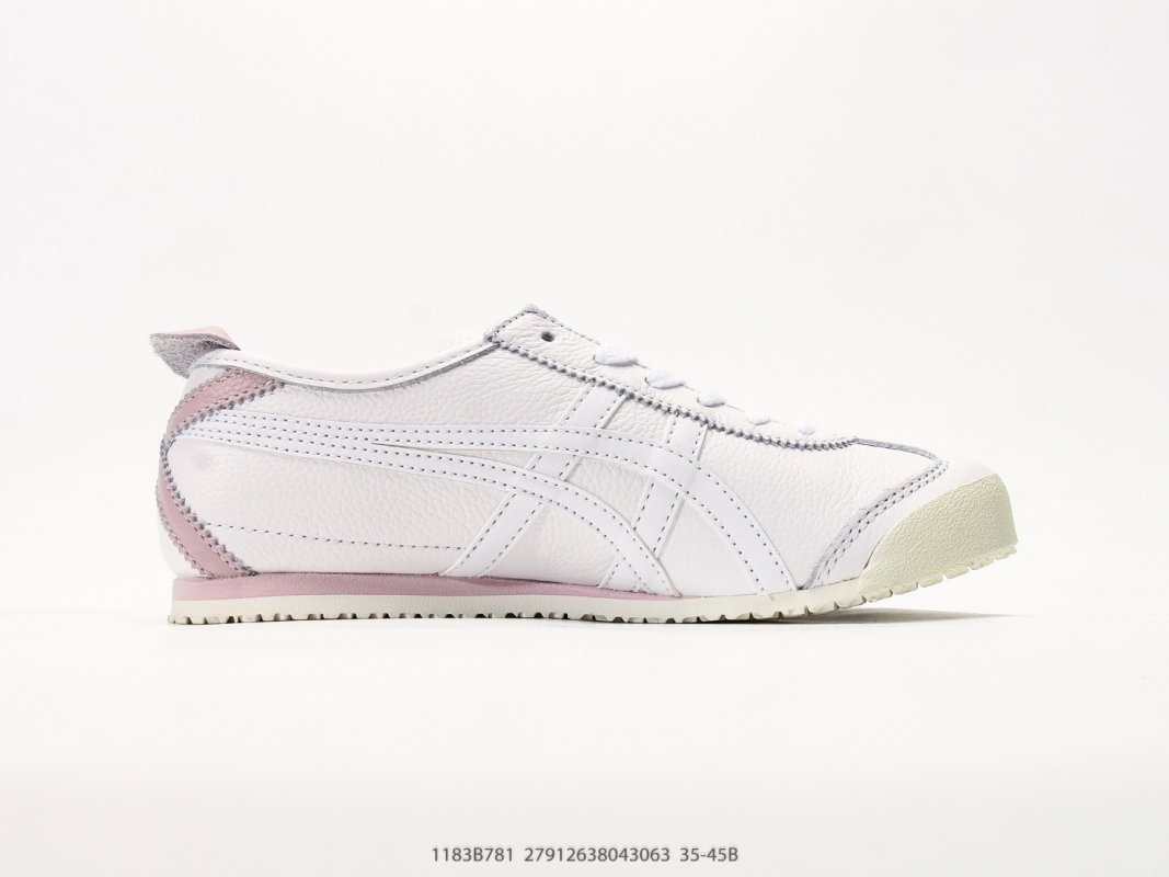 Onitsuka Tiger Mexico 66 Deluxe White Pink Leather UA Replica view