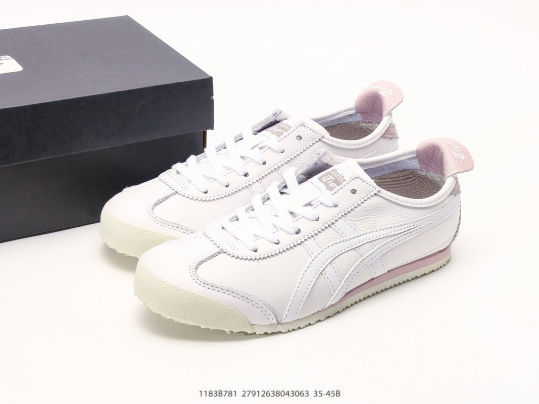 Onitsuka Tiger Mexico 66 Deluxe White Pink Leather UA Replica view