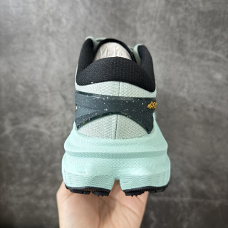 HOKA Mafate X Mint Green Orange Running Shoe view 5