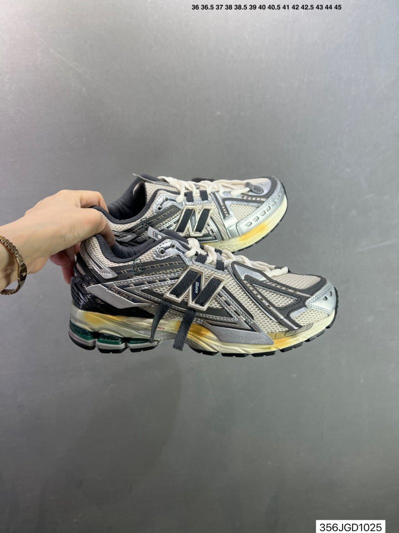 New Balance 1906A Deconstructed Retro Dad Shoe - Silver Navy Yellow view