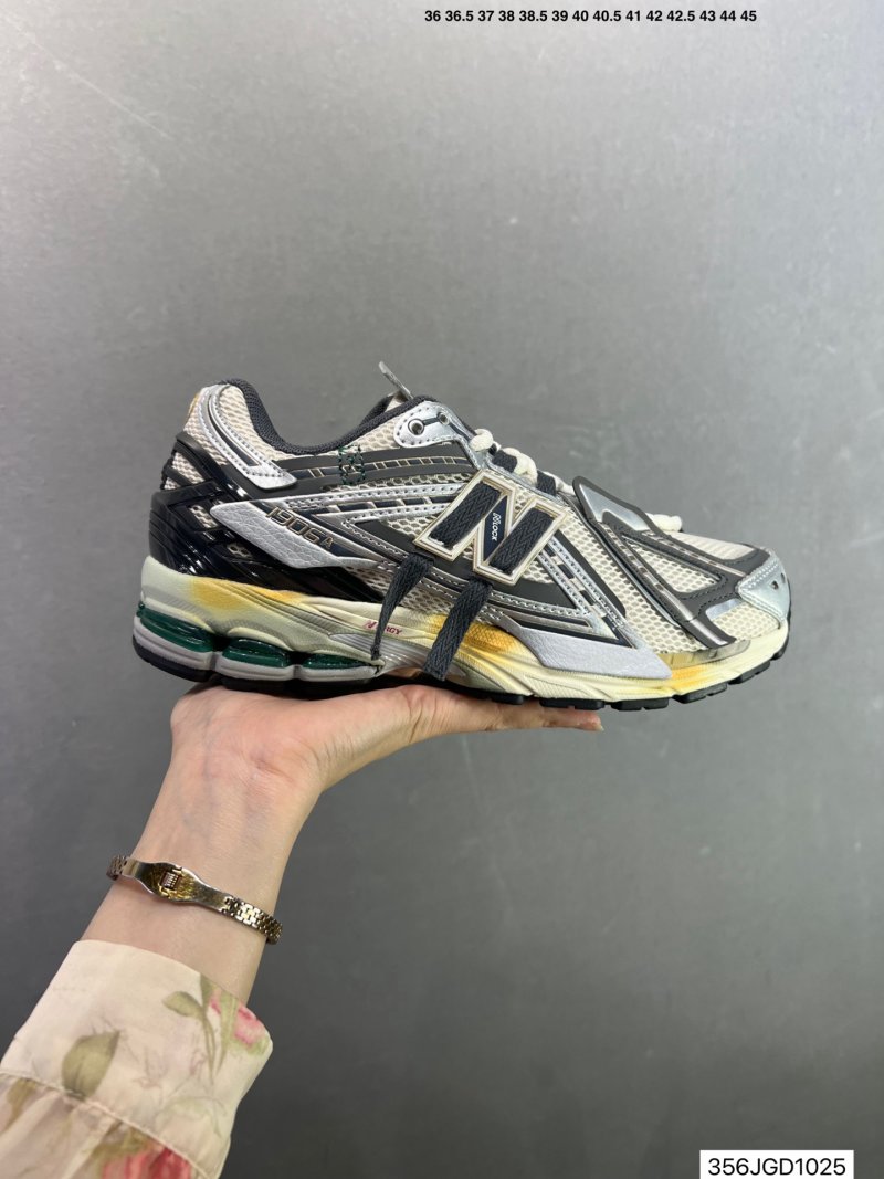 New Balance 1906A Deconstructed Retro Dad Shoe - Silver Navy Yellow view