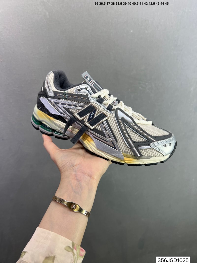 New Balance 1906A Deconstructed Retro Dad Shoe - Silver Navy Yellow view