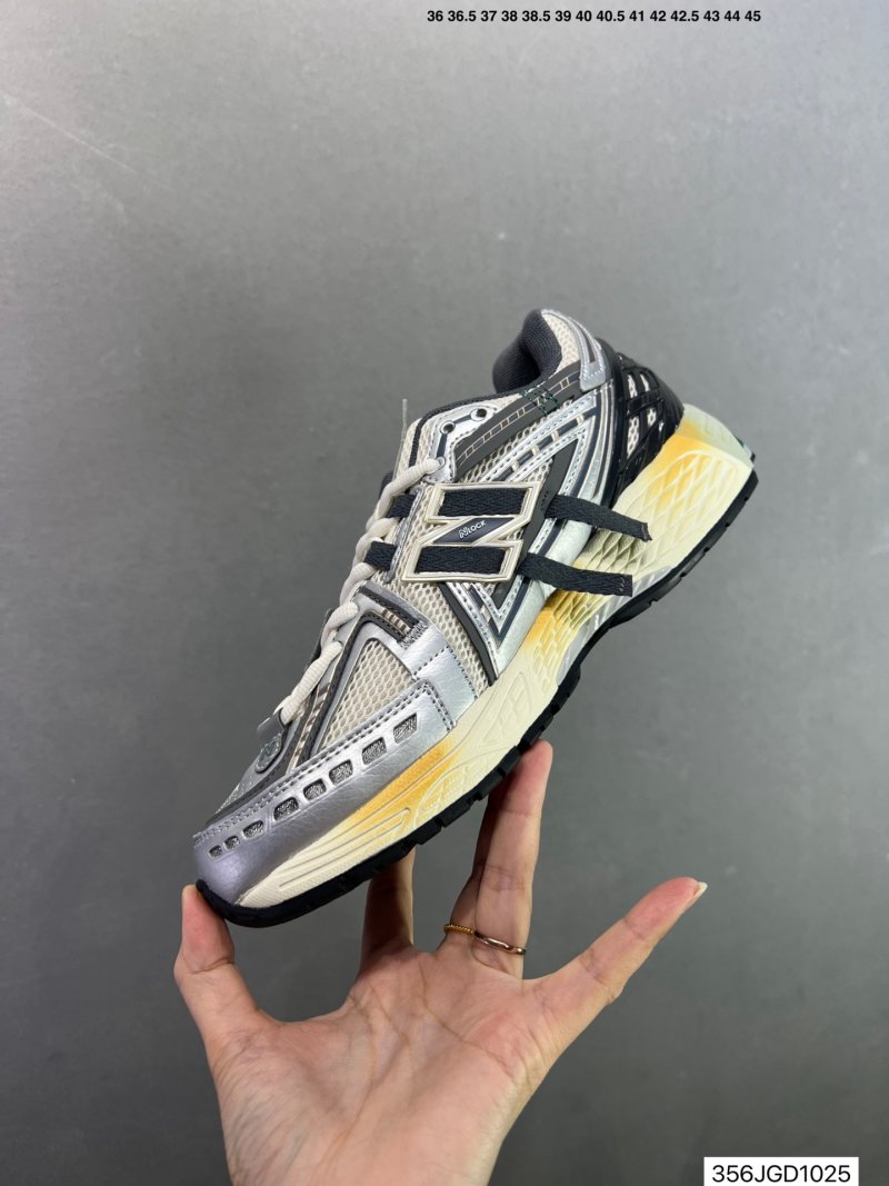 New Balance 1906A Deconstructed Retro Dad Shoe - Silver Navy Yellow view