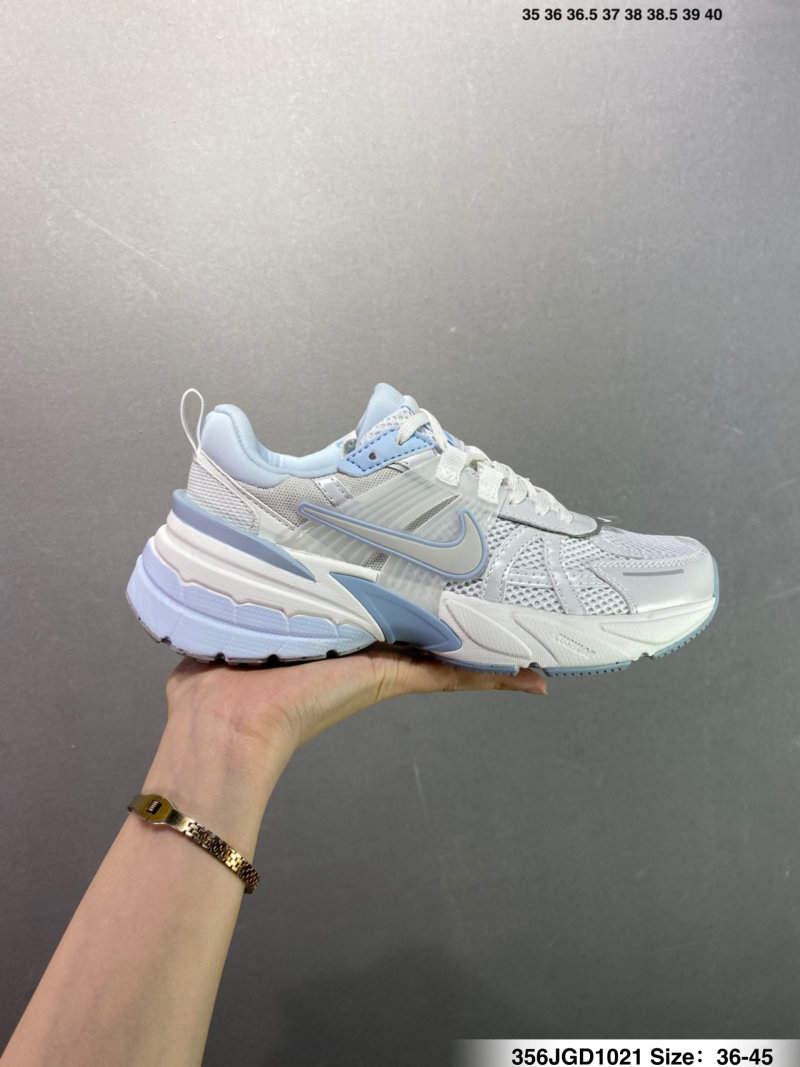 Nike V2K Runtekk White Grey Low-Top Running Shoe