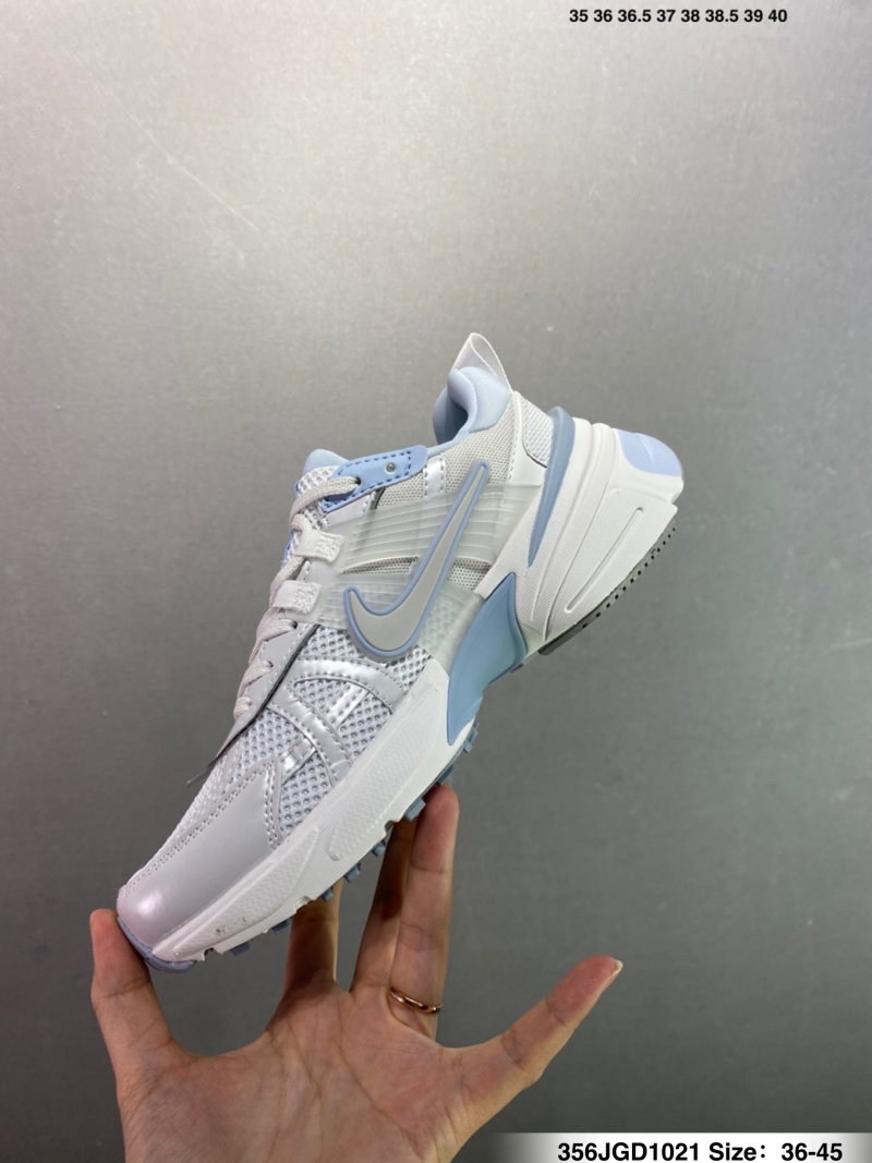 Nike V2K Runtekk White Grey Low-Top Running Shoe view