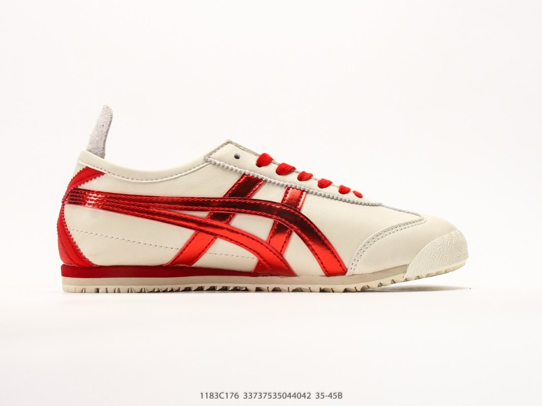 Onitsuka Tiger Mexico 66 NM Cream Red Leather Nylon view