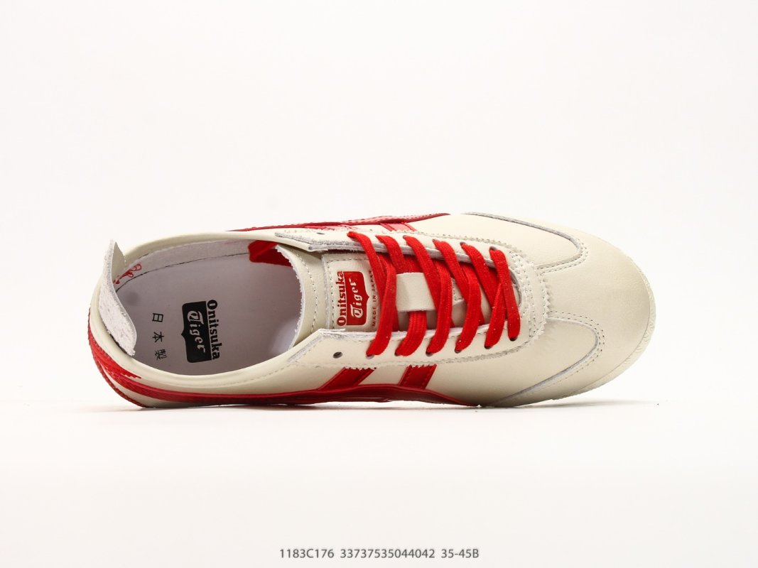 Onitsuka Tiger Mexico 66 NM Cream Red Leather Nylon view