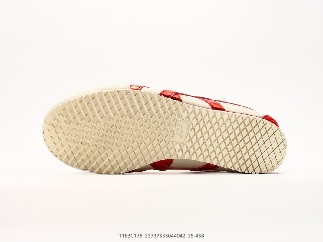Onitsuka Tiger Mexico 66 NM Cream Red Leather Nylon view