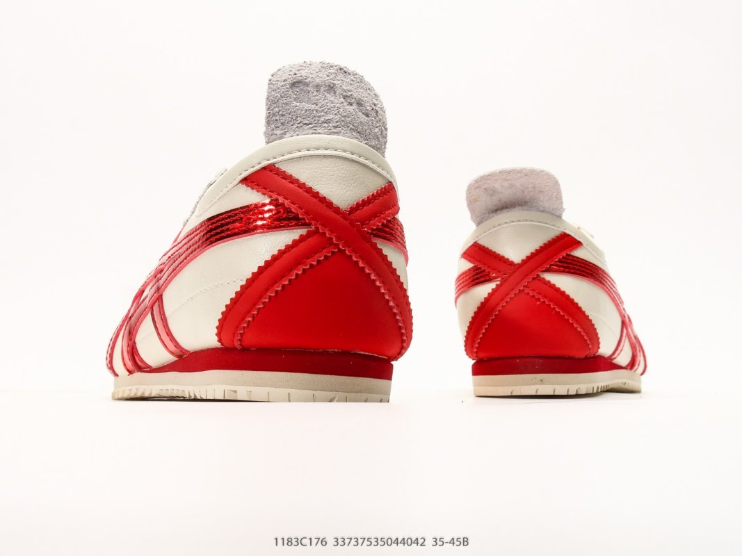 Onitsuka Tiger Mexico 66 NM Cream Red Leather Nylon view