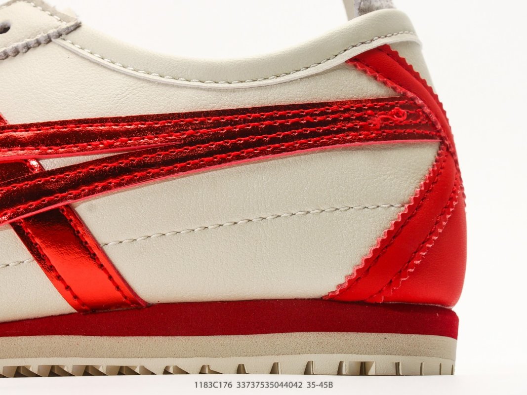 Onitsuka Tiger Mexico 66 NM Cream Red Leather Nylon view