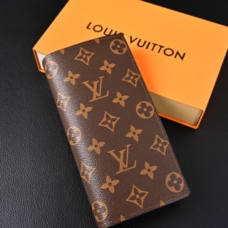Louis Vuitton Brazza Monogram Eclipse Long Wallet Replica