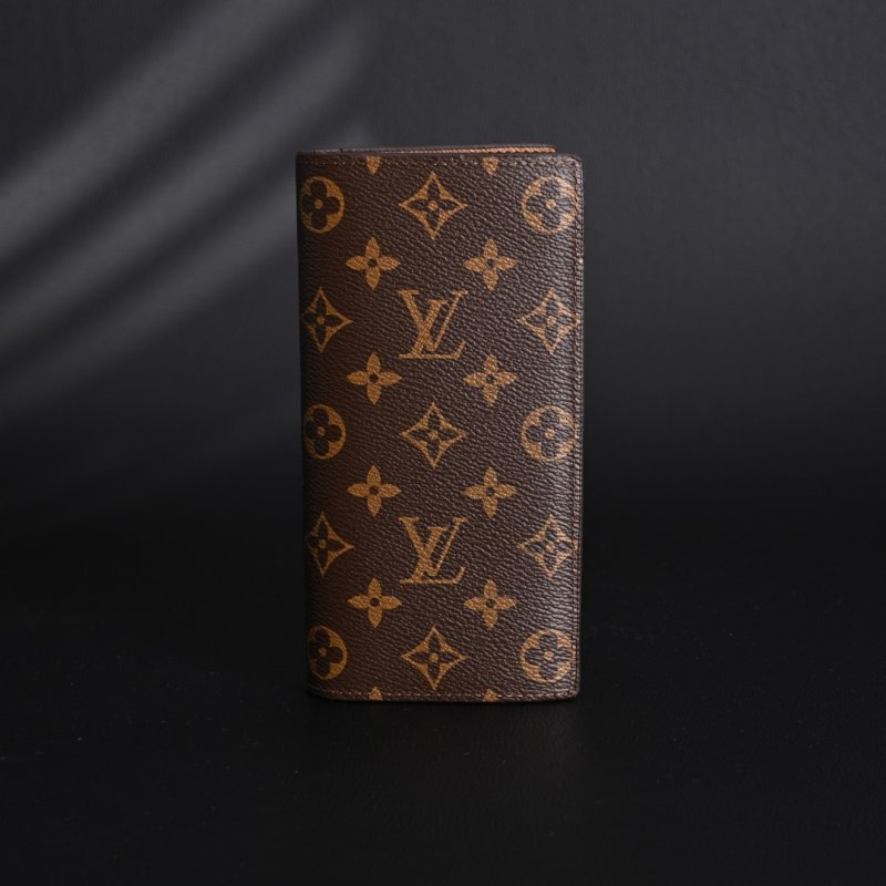 Louis Vuitton Brazza Monogram Eclipse Long Wallet Replica view