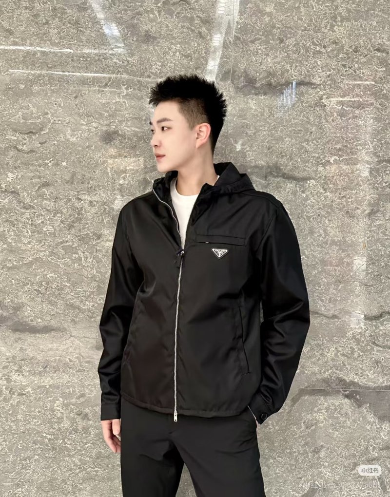 Prada Black Nylon Lightweight Jacket
