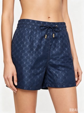 Gucci GG Monogram Navy Swim Shorts view 3