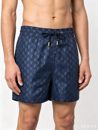 Gucci GG Monogram Navy Swim Shorts view 4