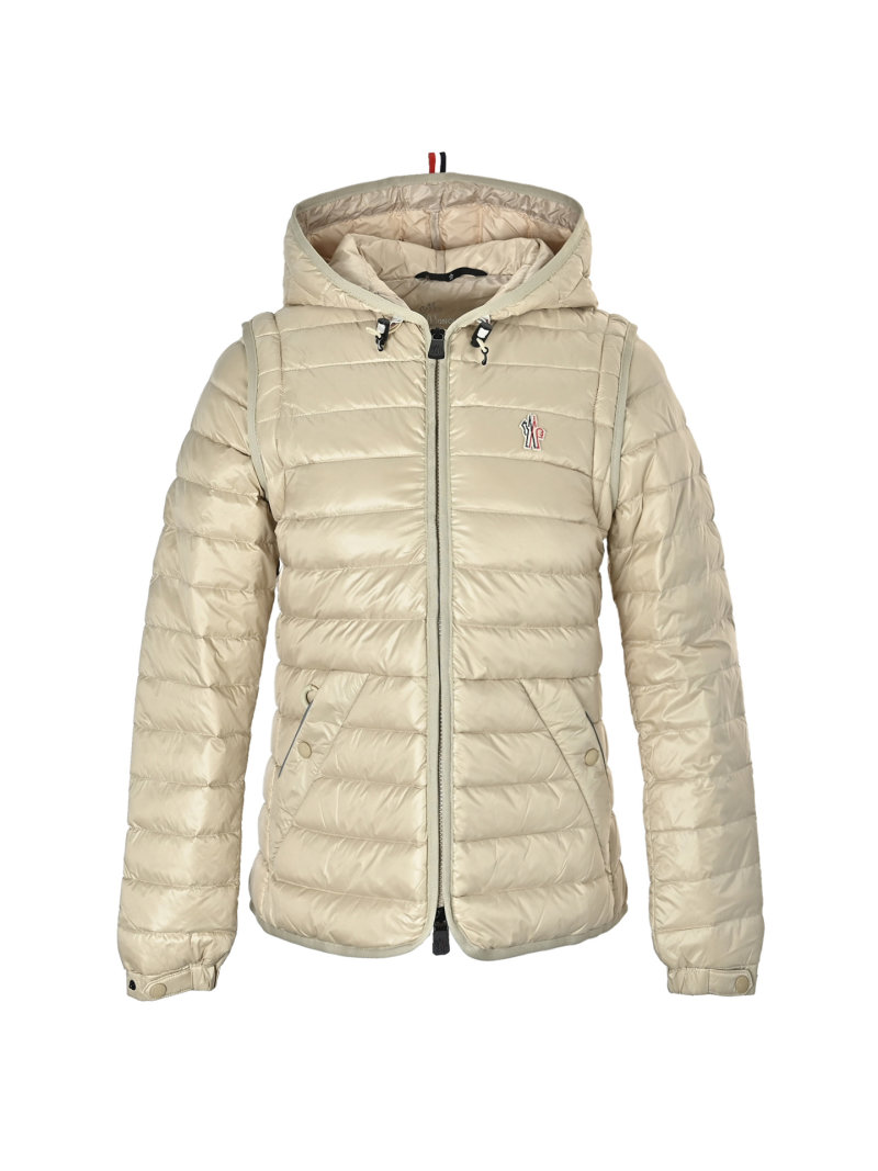 Moncler Grenoble Women's Removable Sleeve Puffer Jacket Cream view