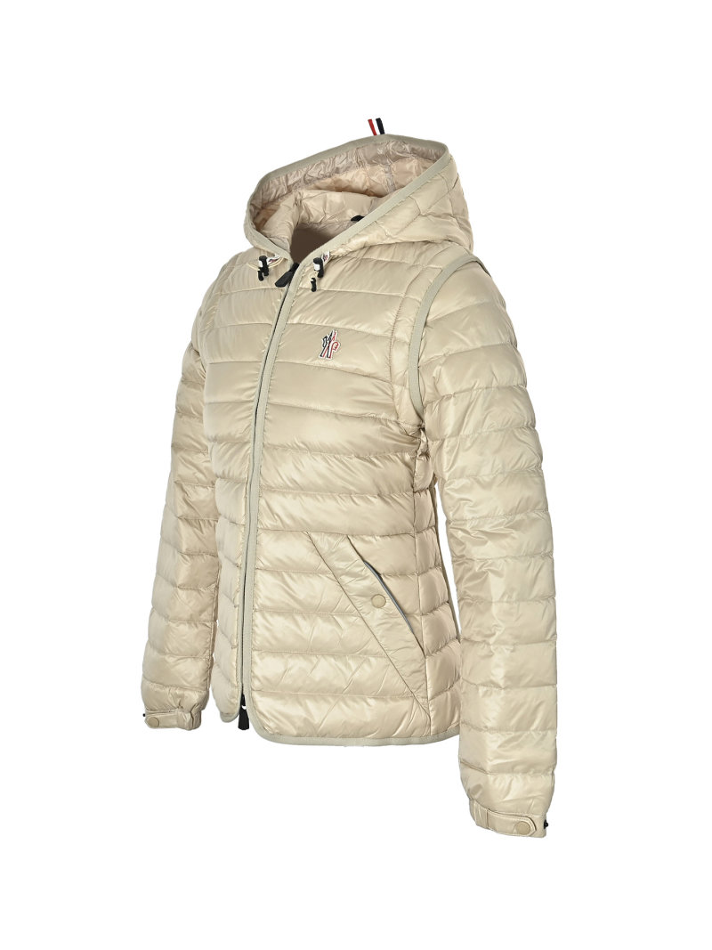 Moncler Grenoble Women's Removable Sleeve Puffer Jacket Cream view