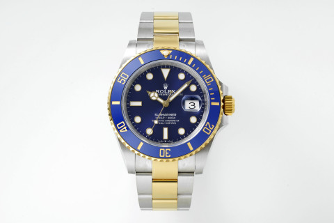 Rolex Submariner 41mm Two-Tone Blue Dial Replica Watch