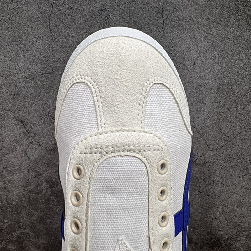 Onitsuka Tiger Mexico 66 White Blue Red Canvas Sneaker view