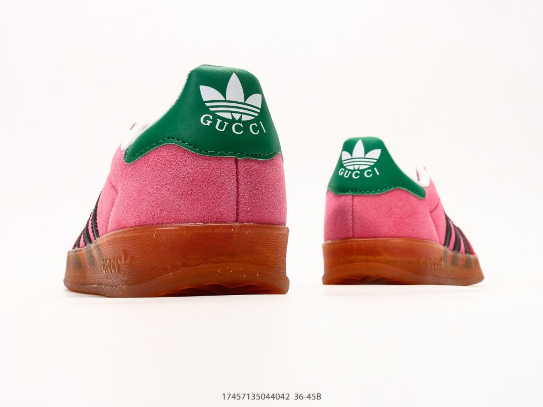 Adidas Gazelle Indoor Gucci Inspired Red Pink Green Low Top Sneaker view