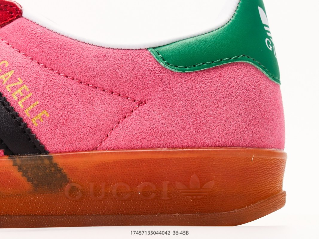 Adidas Gazelle Indoor Gucci Inspired Red Pink Green Low Top Sneaker view