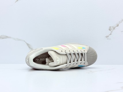 Adidas Superstar 2 Shell Toe Gray Multi-Color Rep Sneaker view 3