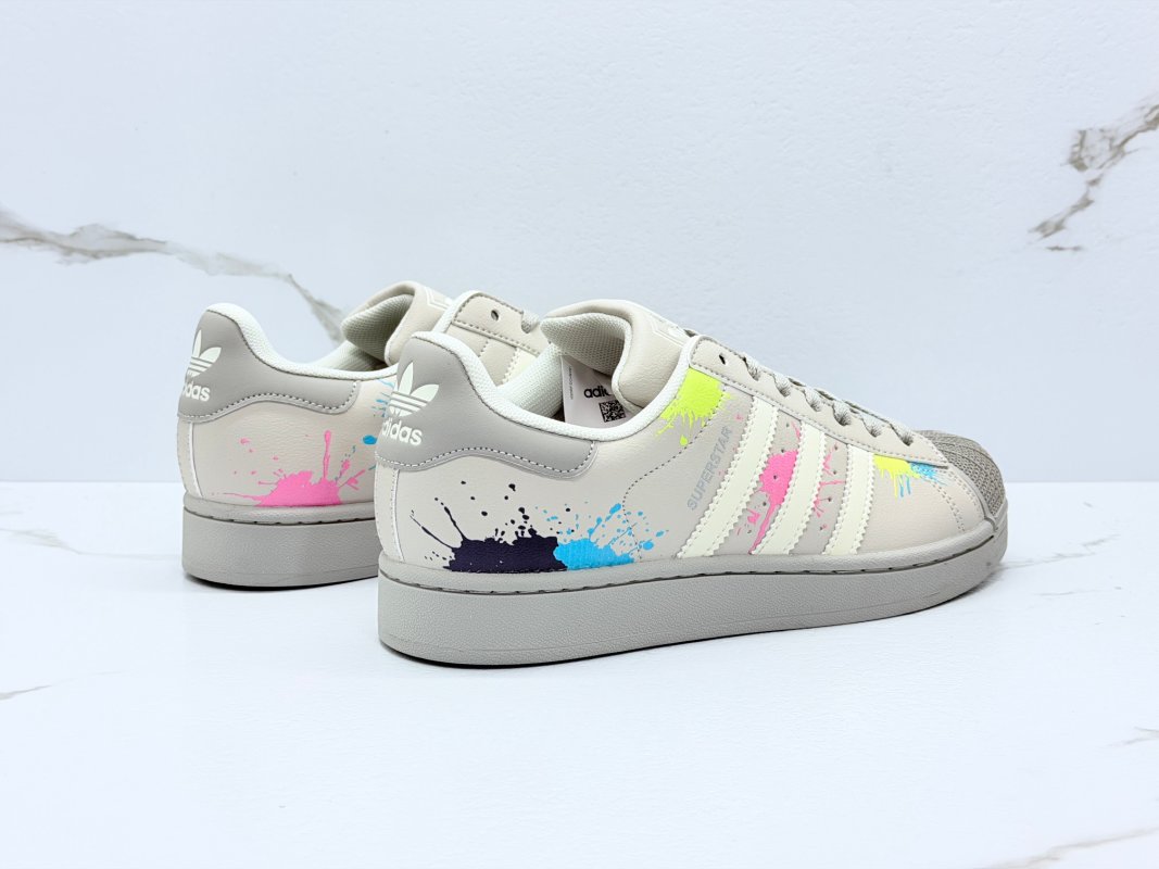 Adidas Superstar 2 Shell Toe Gray Multi-Color Rep Sneaker view