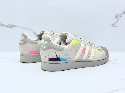 Adidas Superstar 2 Shell Toe Gray Multi-Color Rep Sneaker view 6