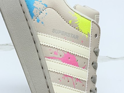 Adidas Superstar 2 Shell Toe Gray Multi-Color Rep Sneaker view 7