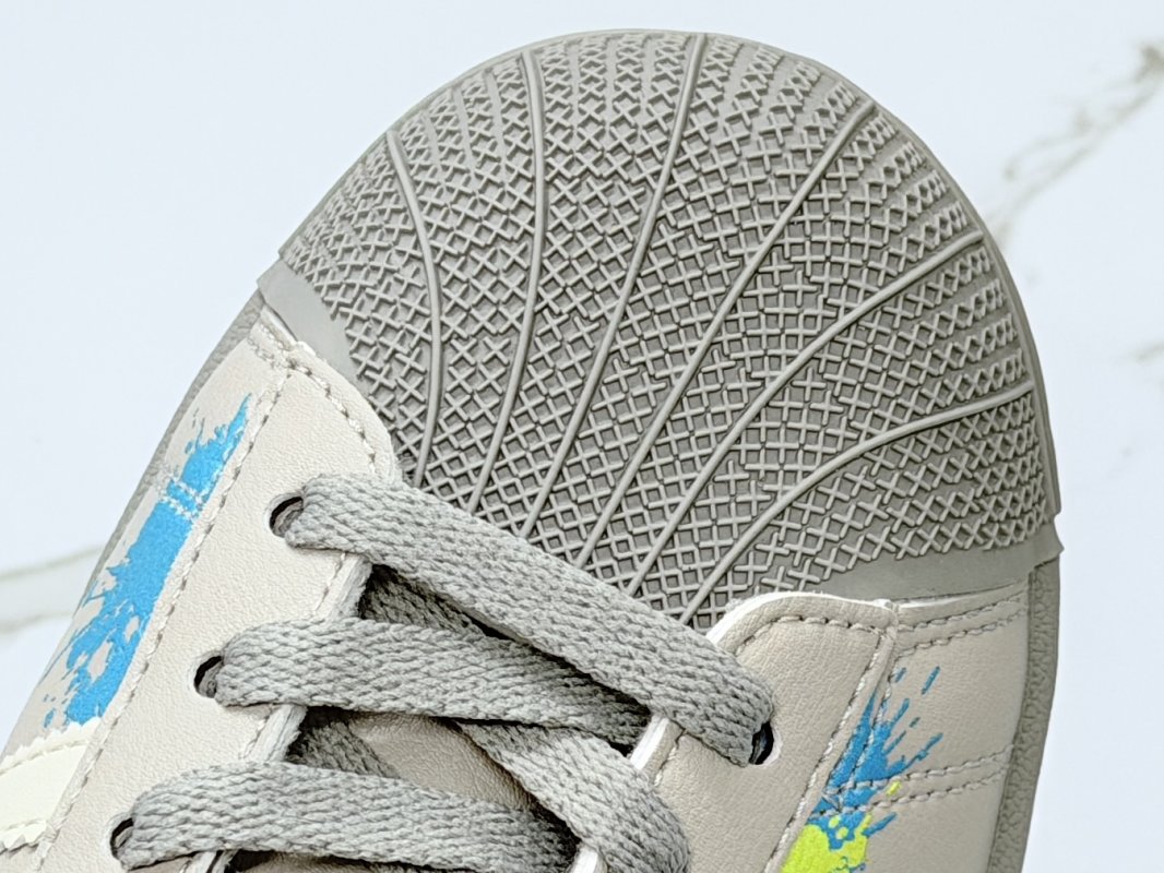 Adidas Superstar 2 Shell Toe Gray Multi-Color Rep Sneaker view
