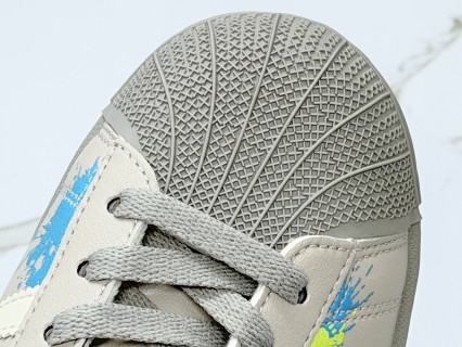 Adidas Superstar 2 Shell Toe Gray Multi-Color Rep Sneaker view 8