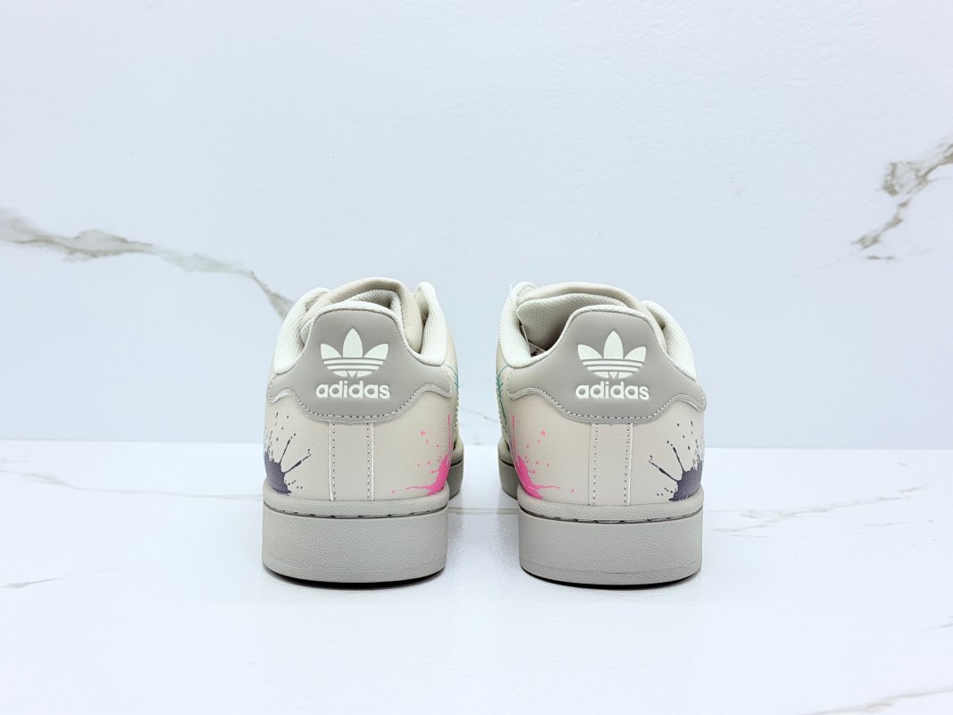Adidas Superstar 2 Shell Toe Gray Multi-Color Rep Sneaker view