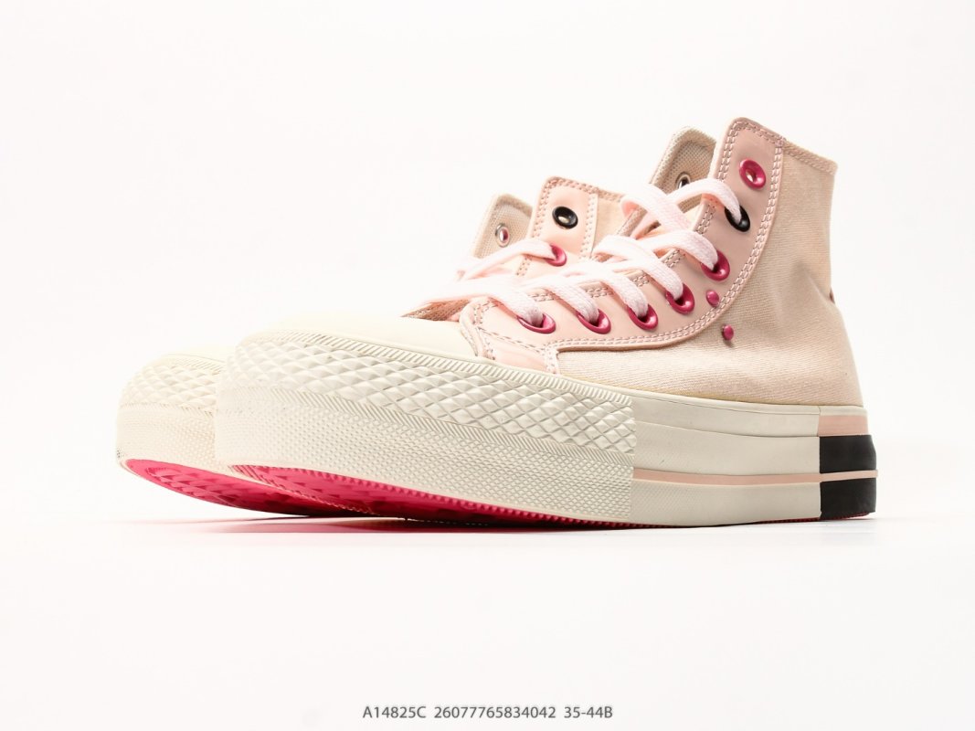 Converse All Star Lift Pink Black High Platform Canvas view
