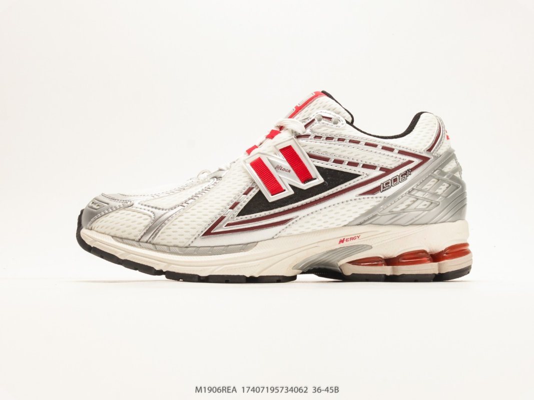 New Balance M1906 White Red Black Retro Dad Shoe