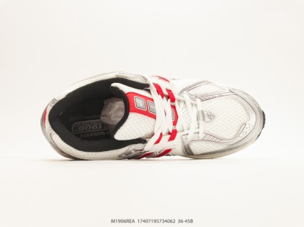 New Balance M1906 White Red Black Retro Dad Shoe view 3