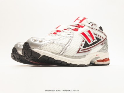 New Balance M1906 White Red Black Retro Dad Shoe view 5