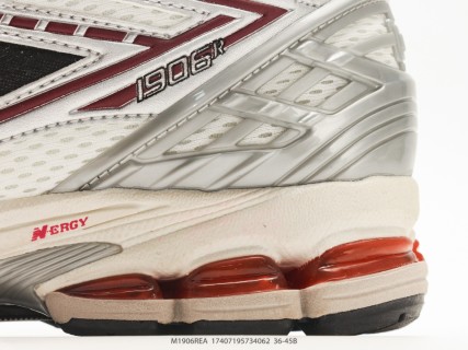 New Balance M1906 White Red Black Retro Dad Shoe view 7