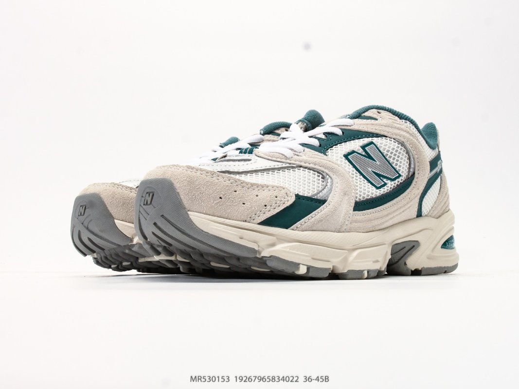 New Balance 530 Cream Teal Retro Running Shoe view