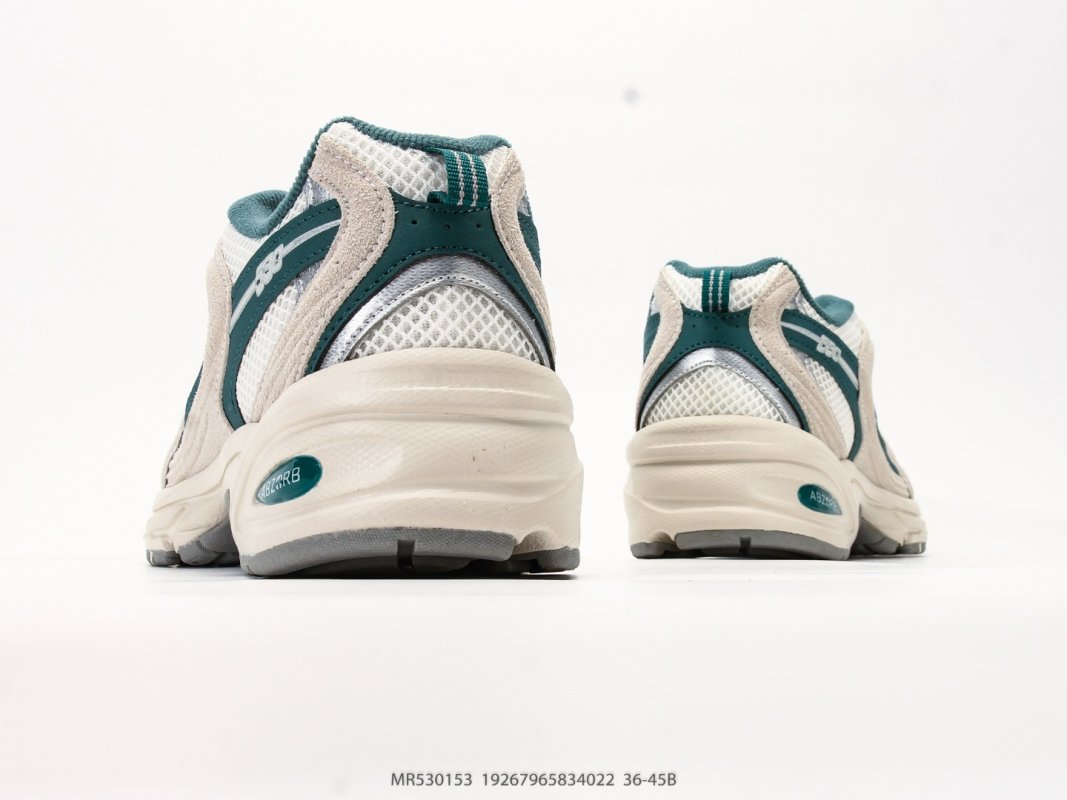 New Balance 530 Cream Teal Retro Running Shoe view